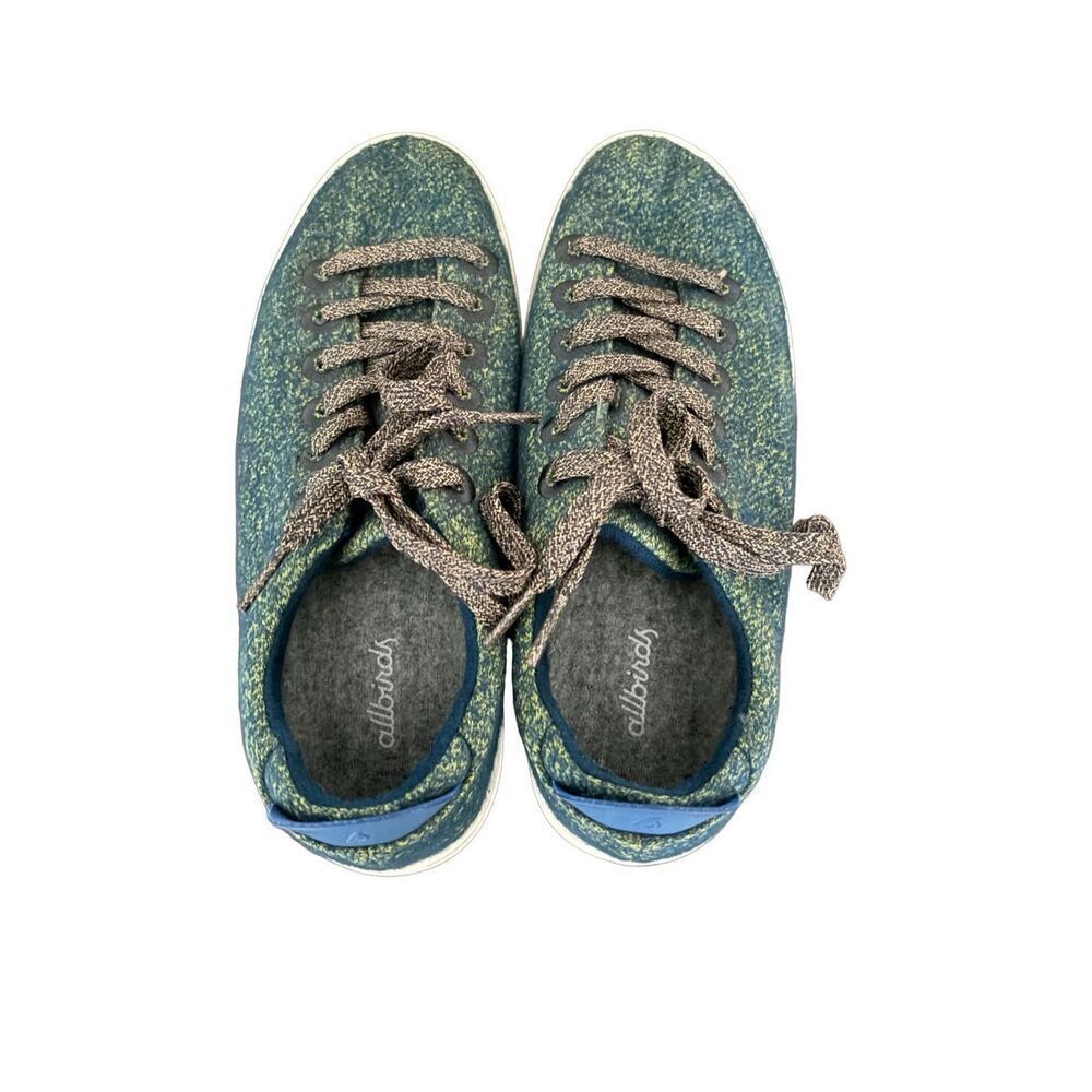 Allbirds Womens SZ 8 Wool Piper Garden Blue White Sole Sneaker